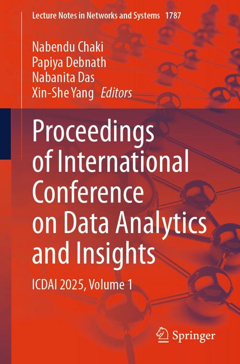 Produktbild: Proceedings of International Conference on Data Analytics and Insights