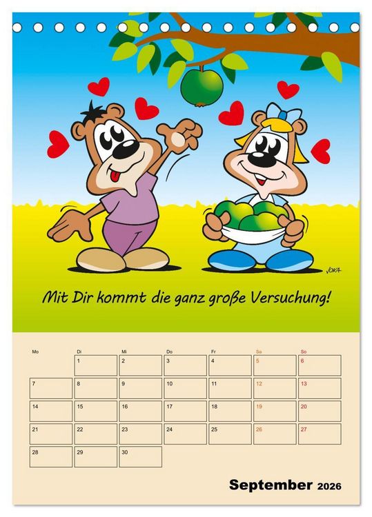 Produktbild: Ein Jahr mit Dir! (Tischkalender 2026 DIN A5 hoch), CALVENDO Monatskalender