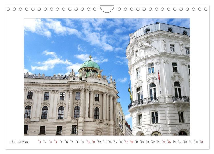 Produktbild: Bezauberndes Wien (Wandkalender 2026 DIN A4 quer), CALVENDO Monatskalender