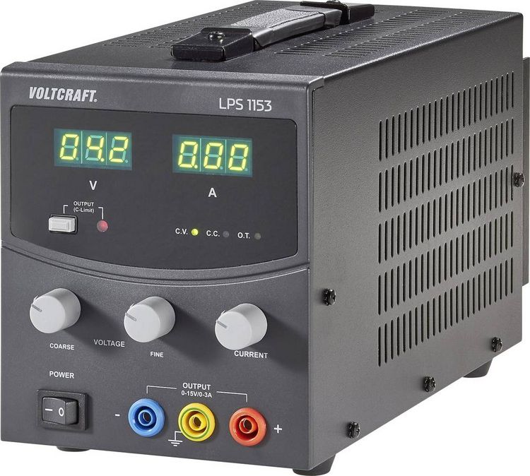 Produktbild: VOLTCRAFT LPS1153 Labornetzger&auml;t, einstellbar 0 - 15 V/DC 0 - 3A 45W Anzahl Ausg&auml;nge 1 x