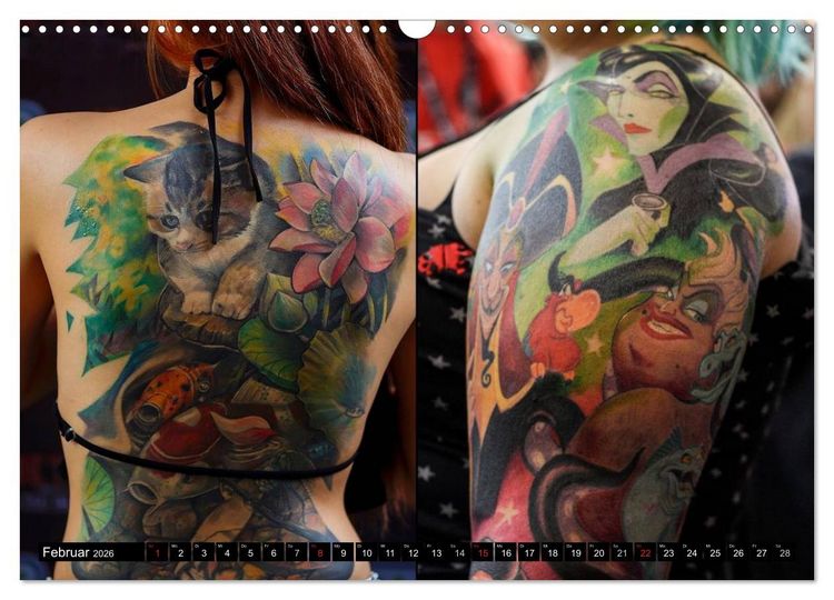 Produktbild: K&ouml;rperkult Tattoo (Wandkalender 2026 DIN A3 quer), CALVENDO Monatskalender