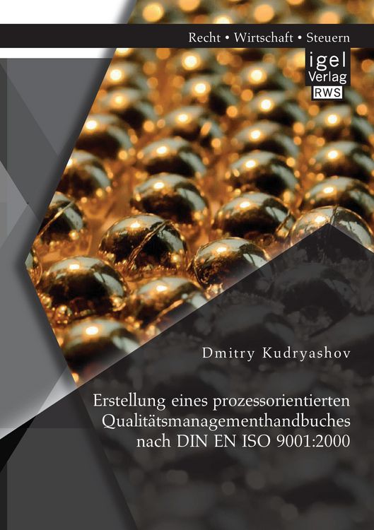 Produktbild: Erstellung eines prozessorientierten Qualit&auml;tsmanagementhandbuches nach DIN EN ISO 9001:2000