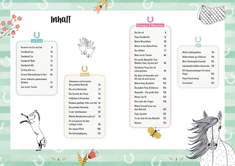 Produktbild: # ponylife &ndash; Mein Pferde-Mitmach-Journal von den Social-Media-Stars Lia und Lea