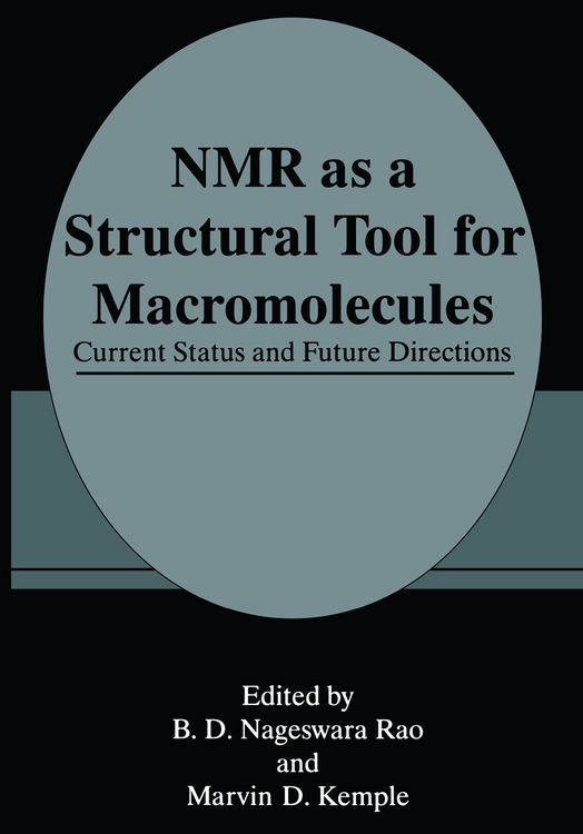 Produktbild: NMR as a Structural Tool for Macromolecules