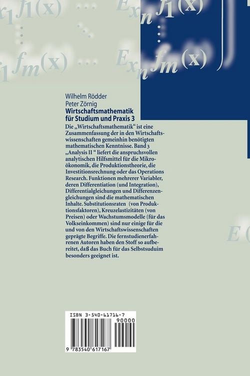Produktbild: Wirtschaftsmathematik für Studium und Praxis 3