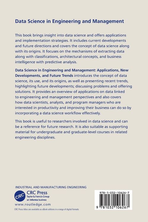 Produktbild: Data Science in Engineering and Management