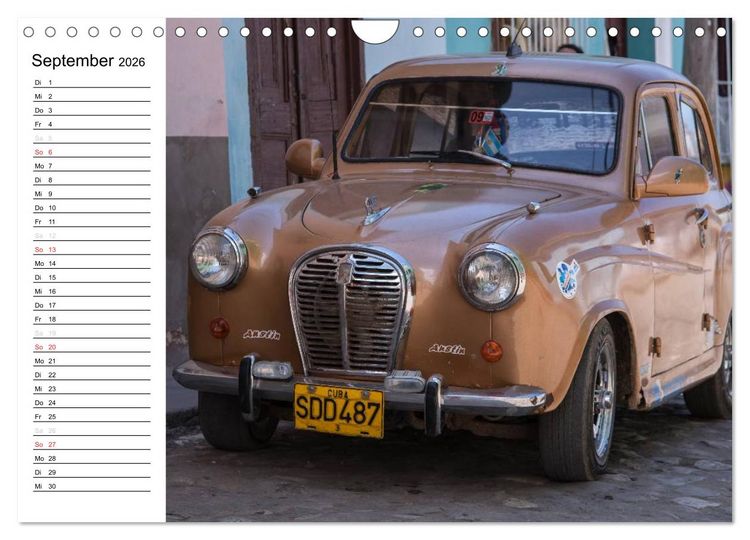 Produktbild: Cars on Cuba (Wandkalender 2026 DIN A4 quer), CALVENDO Monatskalender