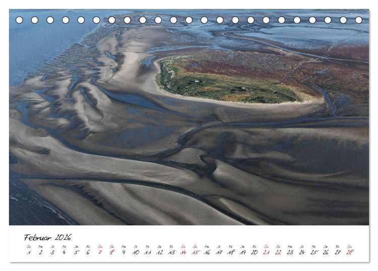 Produktbild: Naturpark Wattenmeer und Helgoland (Tischkalender 2026 DIN A5 quer), CALVENDO Monatskalender