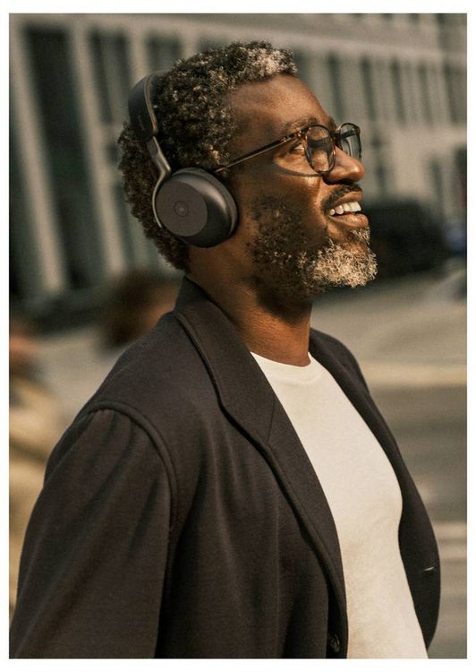Produktbild: Jabra Evolve3 75 MS Stereo black mit Lin Over Ear Headset Schwarz