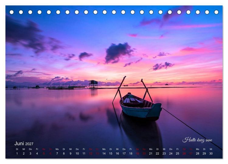 Produktbild: Magische Horizonte der Erde (Tischkalender 2027 DIN A5 quer), CALVENDO Monatskalender