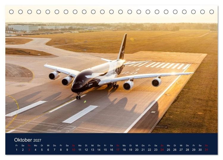 Produktbild: Lufthansa 100 Years (Tischkalender 2027 DIN A5 quer), CALVENDO Monatskalender