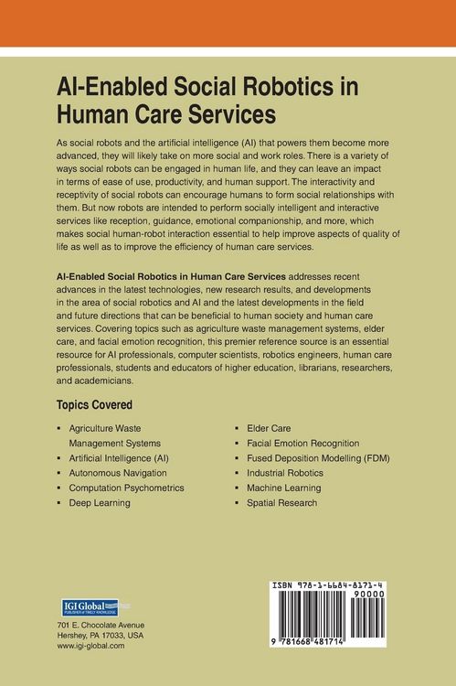 Produktbild: AI-Enabled Social Robotics in Human Care Services