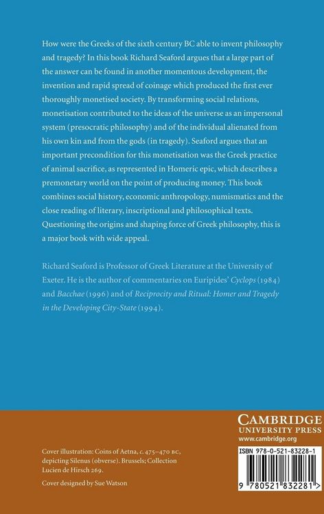 Produktbild: Money and the Early Greek Mind
