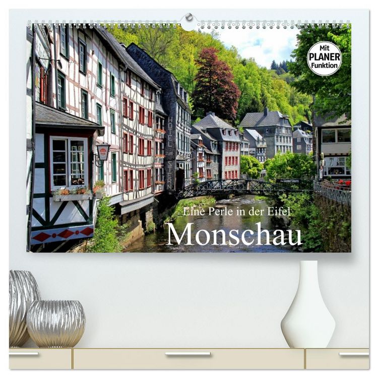 Produktbild: Eine Perle in der Eifel - Monschau (hochwertiger Premium Wandkalender 2026 DIN A2 quer), Kunstdruck in Hochglanz