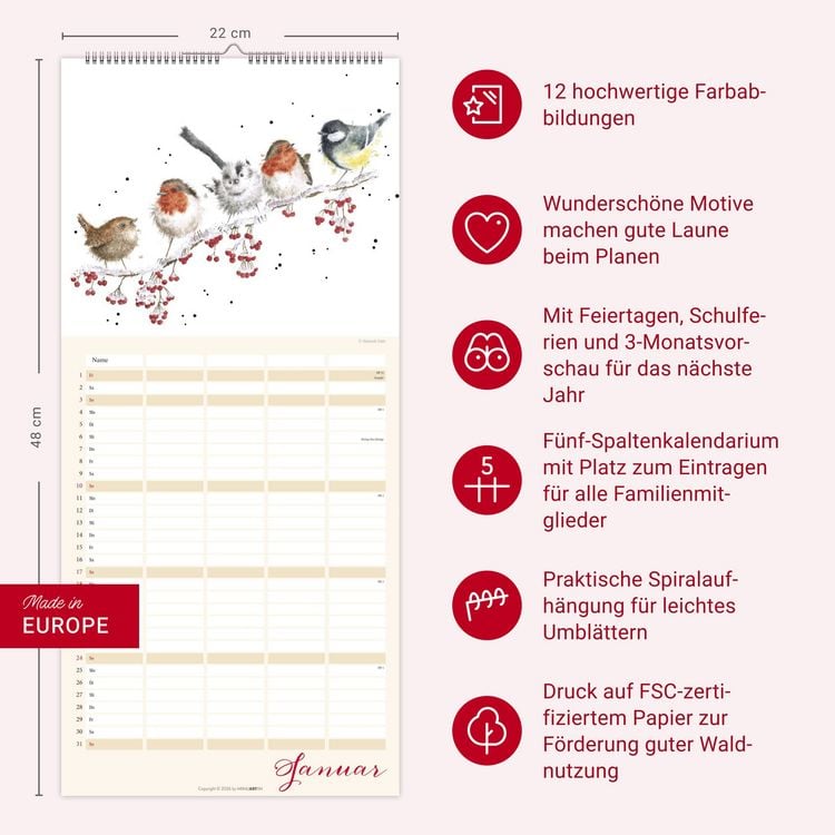 Produktbild: Happy Family Familienplaner 2027
