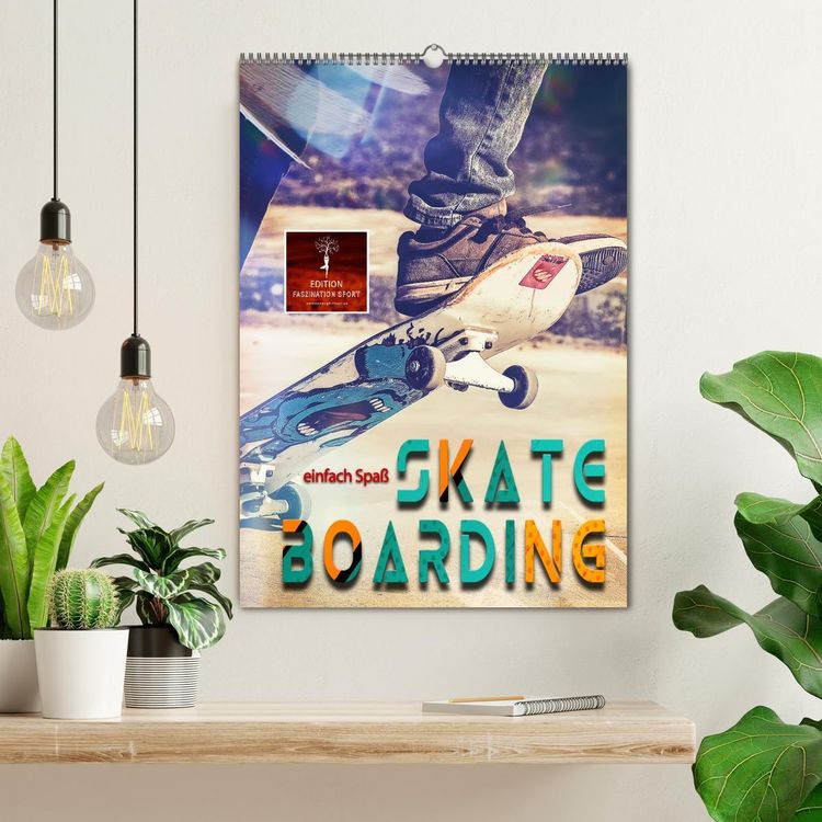 Produktbild: Skateboarding - einfach Spa&szlig; (Wandkalender 2026 DIN A2 hoch), CALVENDO Monatskalender