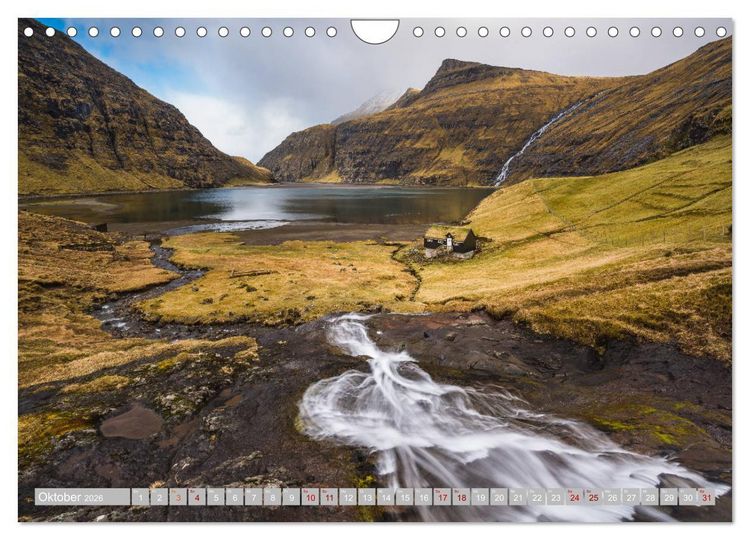 Produktbild: Traumlandschaft im Nordatlantik. F&auml;r&ouml;er Inseln (Wandkalender 2026 DIN A4 quer), CALVENDO Monatskalender