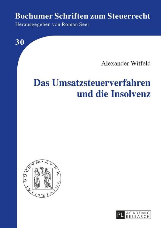 Produktbild: Das Umsatzsteuerverfahren und die Insolvenz