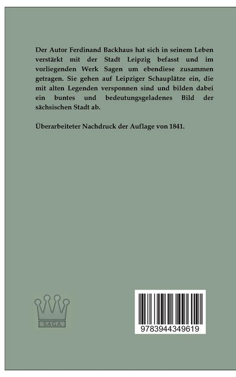 Produktbild: Die Sagen der Stadt Leipzig