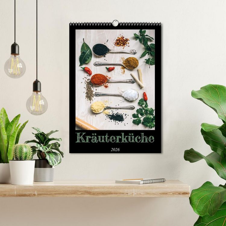 Produktbild: Kr&auml;uterk&uuml;che - Pikante Stilleben aus der Gew&uuml;rzk&uuml;che (Wandkalender 2026 DIN A3 hoch), CALVENDO Monatskalender