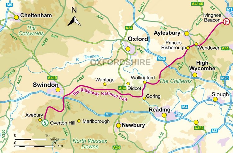 Produktbild: The Ridgeway Trail Map