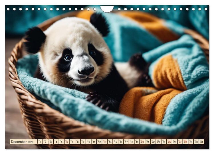 Produktbild: Cozy giant panda (Wall Calendar 2026 DIN A4 landscape), CALVENDO 12 Month Wall Calendar