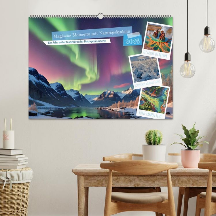 Produktbild: Magische Momente mit Naturspektakeln (Wandkalender 2026 DIN A2 quer), CALVENDO Monatskalender