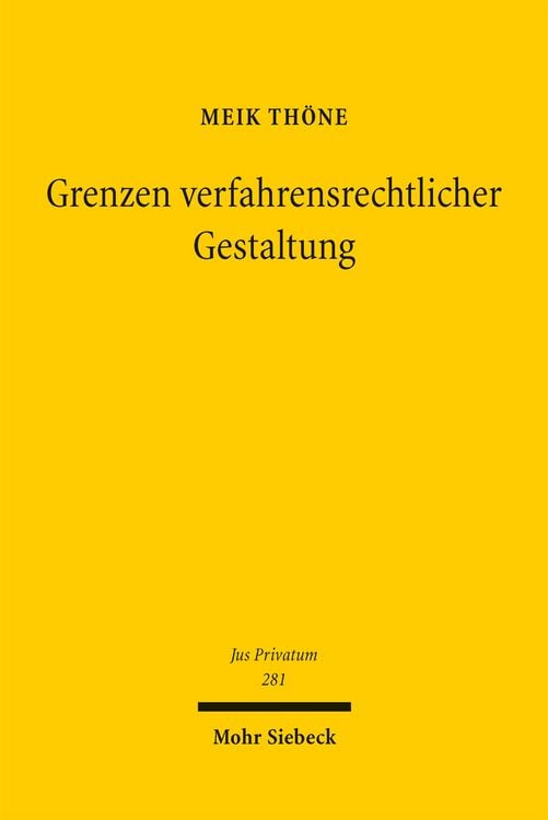 Produktbild: Grenzen verfahrensrechtlicher Gestaltung
