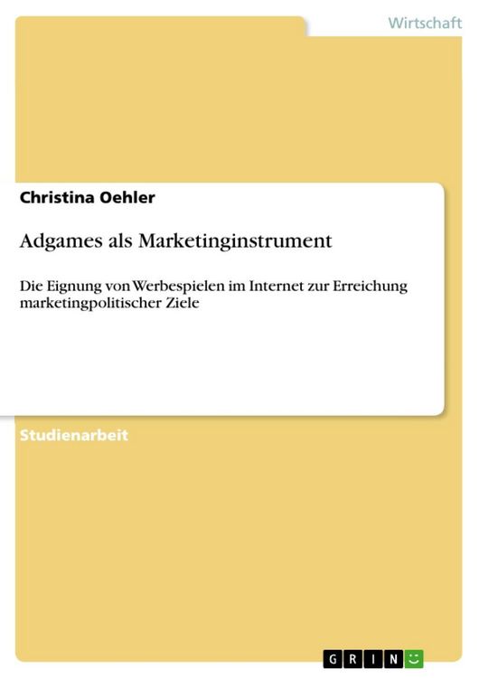 Produktbild: Adgames als Marketinginstrument