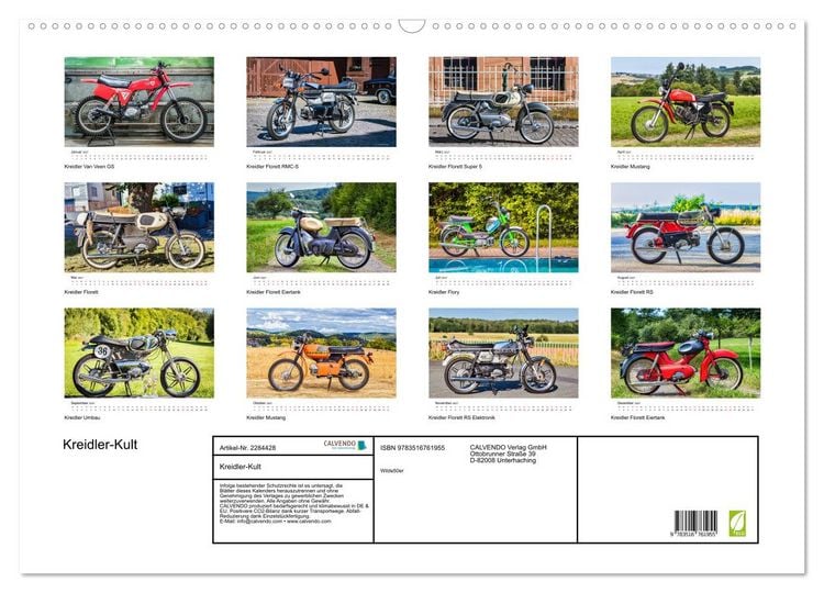 Produktbild: Kreidler-Kult (Wandkalender 2027 DIN A2 quer), CALVENDO Monatskalender