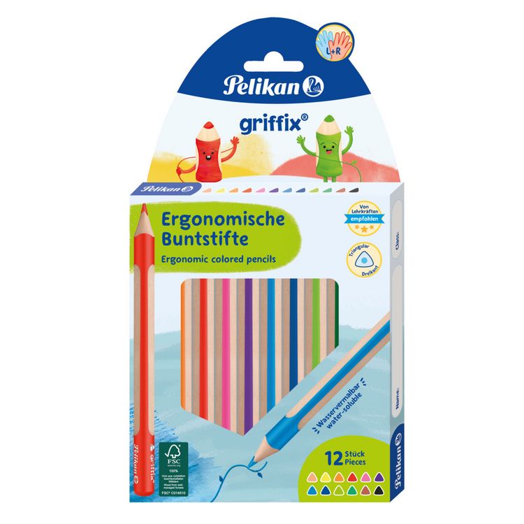 Produktbild: Pelikan Buntstifte griffix 12 Farben 12 St&uuml;ck