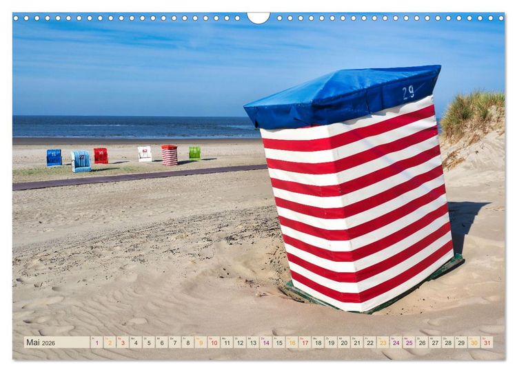 Produktbild: BORKUM Entdeckungen (Wandkalender 2026 DIN A3 quer), CALVENDO Monatskalender
