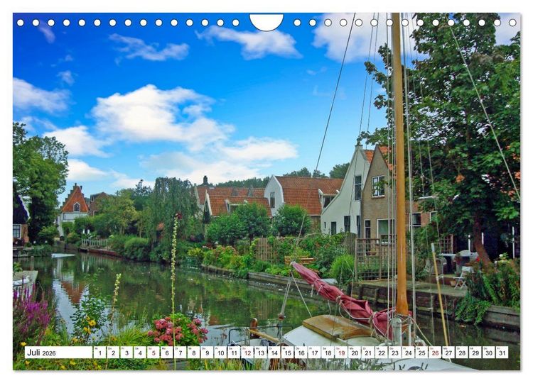 Produktbild: Idylle am Ijsselmeer (Wandkalender 2026 DIN A4 quer), CALVENDO Monatskalender