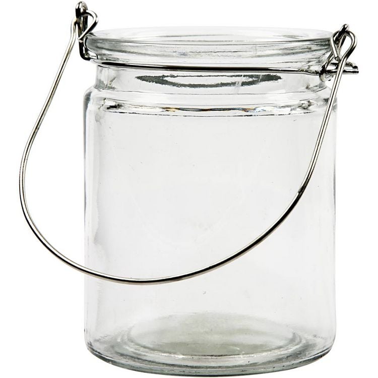 Produktbild: Creativ Company Kerzenglas/Laterne, H 10 cm, D 7,6 cm, 2 Stk