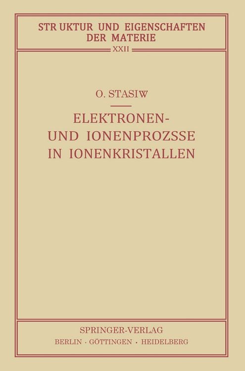 Produktbild: Elektronen- und Ionenprozesse in Ionenkristallen