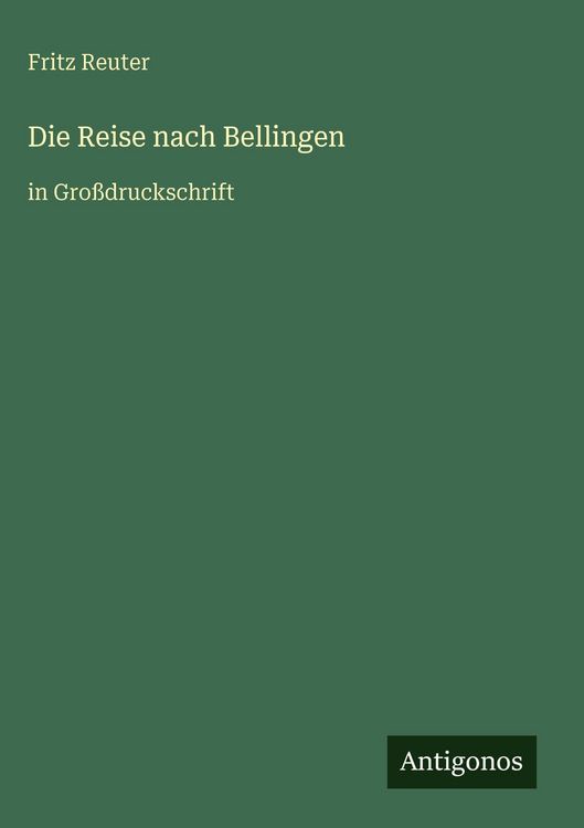 Produktbild: Die Reise nach Bellingen