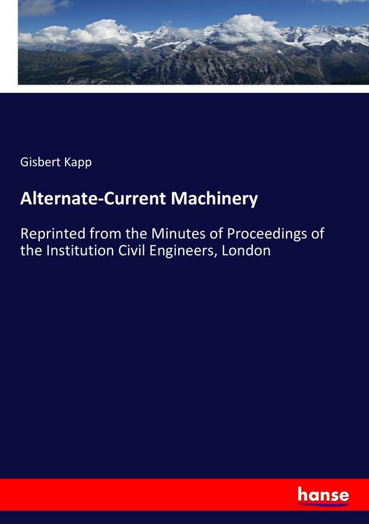 Produktbild: Alternate-Current Machinery