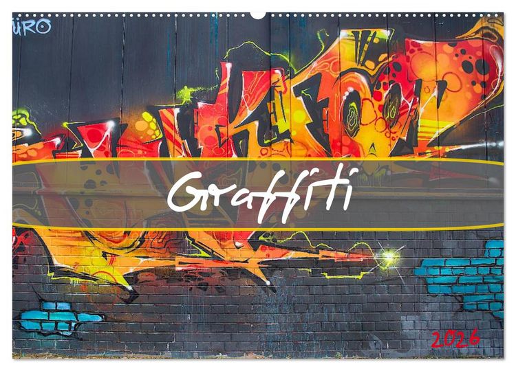 Produktbild: Graffiti (Wandkalender 2026 DIN A2 quer), CALVENDO Monatskalender