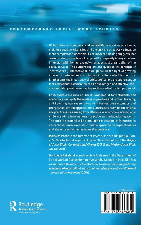 Produktbild: Globalization and International Social Work