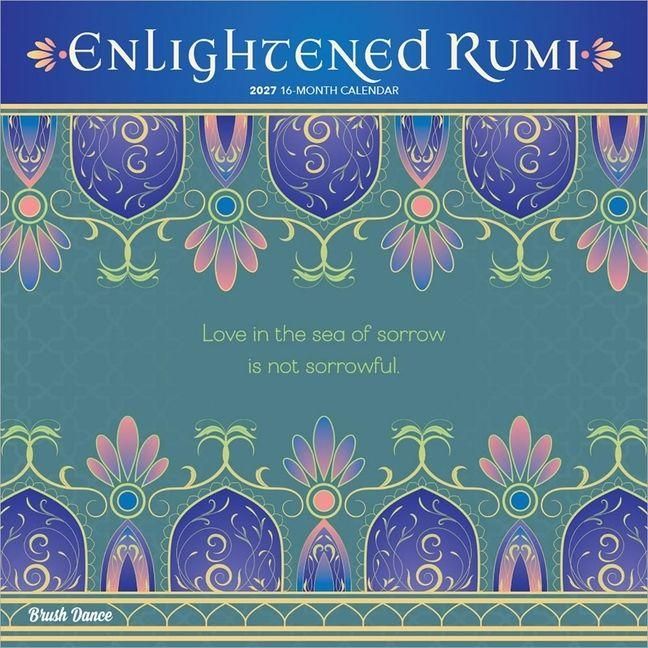 Produktbild: Enlightened Rumi 2027 12 X 24 Inch (Hanging) Monthly Square Wall Calendar Plastic-Free