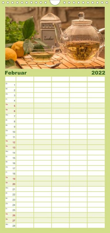 Produktbild: Urlaub f&uuml;r die Sinne - Familienplaner hoch (Wandkalender 2022 , 21 cm x 45 cm, hoch)