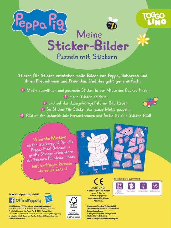 Produktbild: Peppa Pig Meine Sticker-Bilder. Puzzeln mit Stickern