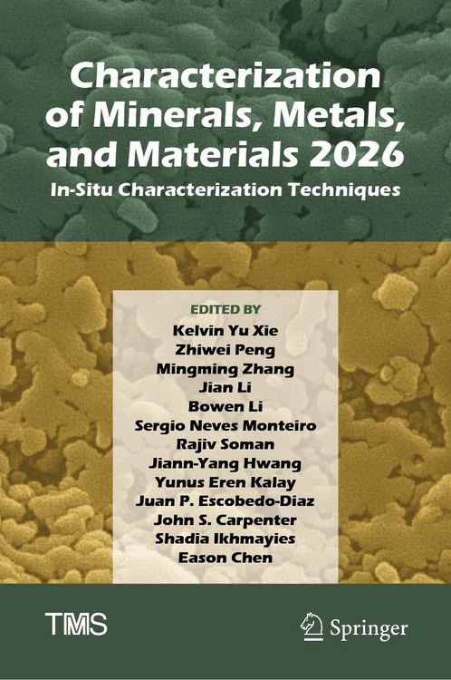Produktbild: Characterization of Minerals, Metals, and Materials 2026