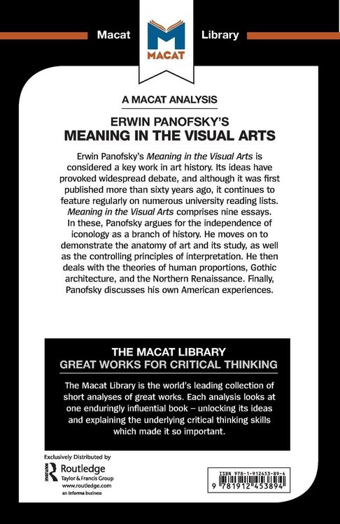 Produktbild: An Analysis of Erwin Panofsky's Meaning in the Visual Arts