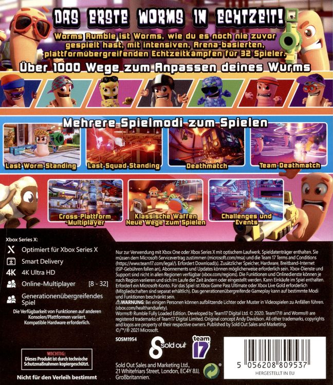 Produktbild: Worms Rumble - Fully Loaded Edition