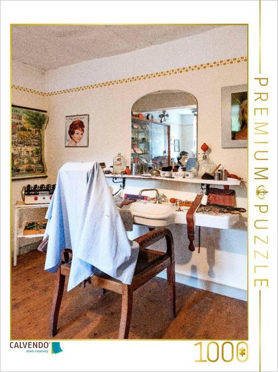 Produktbild: CALVENDO Puzzle Beim Friseur | 1000 Teile Lege-Gr&ouml;&szlig;e 64x48cm Foto-Puzzle f&uuml;r gl&uuml;ckliche Stunden