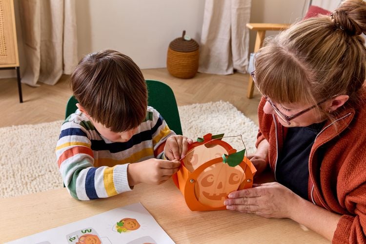 Produktbild: Bastelset - Mini-Klammerlaternen Halloween