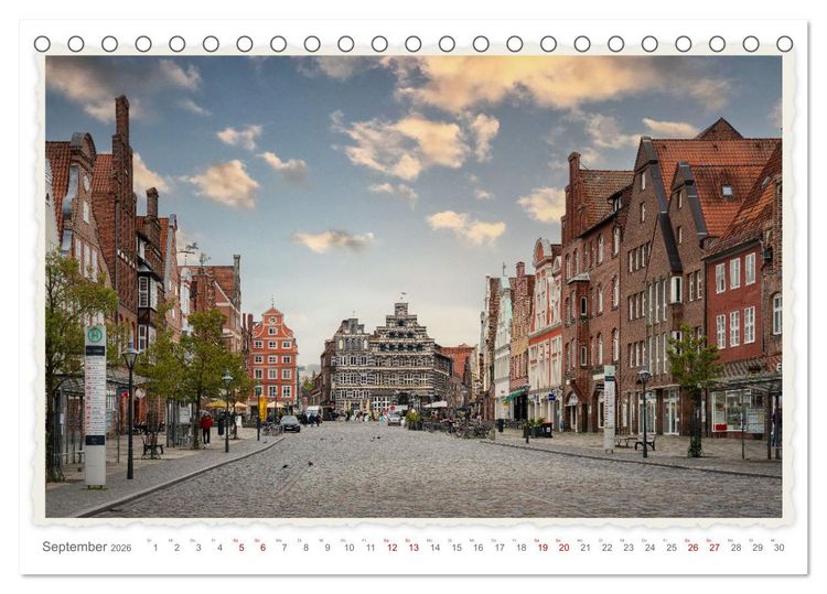 Produktbild: Malerisches L&uuml;neburg (Tischkalender 2026 DIN A5 quer), CALVENDO Monatskalender