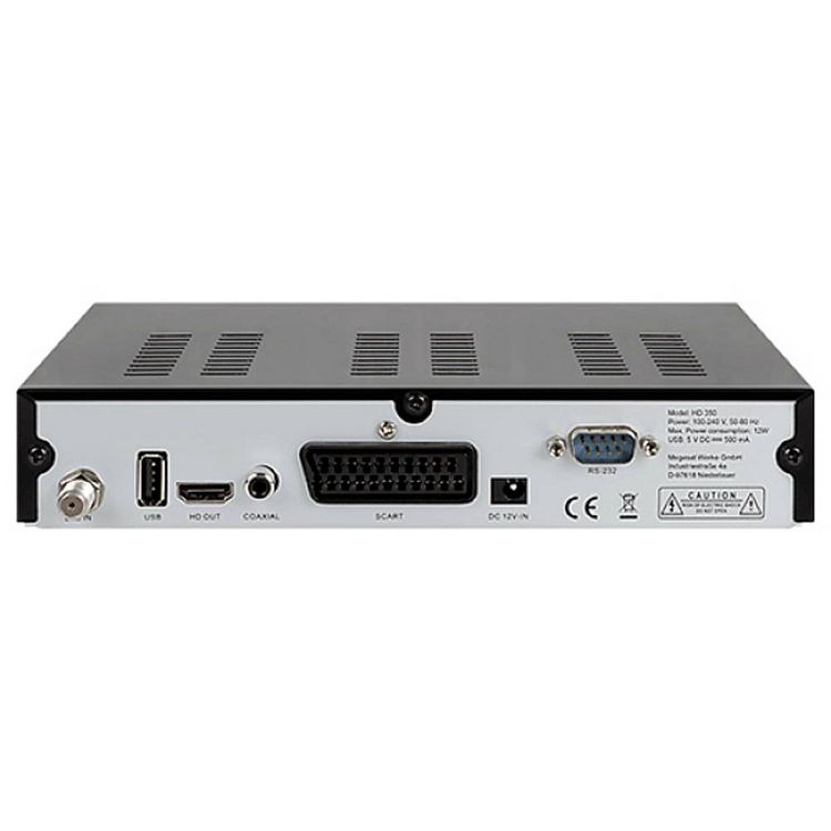 Produktbild: MegaSat HD 350 HD-SAT-Receiver Einkabeltauglich, Front-USB Anzahl Tuner: 1