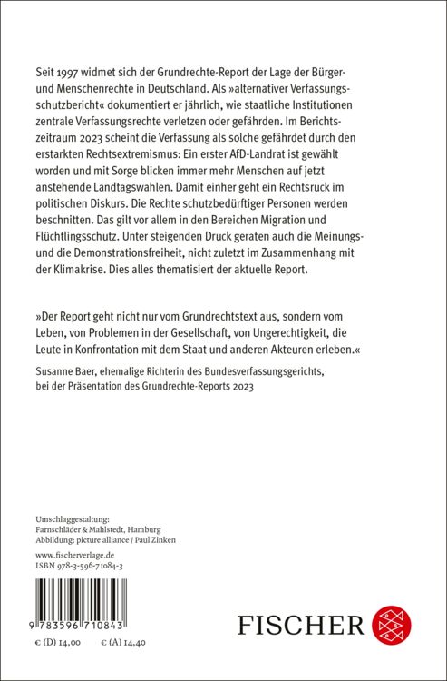 Produktbild: Grundrechte-Report 2024